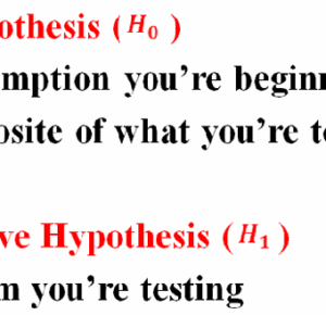 Statistical Significance and Null Hypothesis